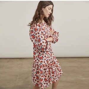 Elizabeth & James pintuck bib floral dress
